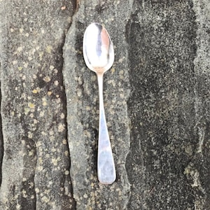 1865 Silver Hamburg, Germany Serving Spoon by W. Peters (46 grams)