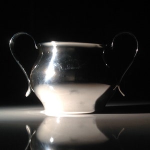 1945 Georg Jensen Sterling Silver Sugar Bowl image 1