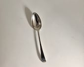 1775 Hester Bateman George III Serving Spoon with Wedding Initials of A T