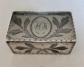 1810 Laurent Amiot Silver Snuff Box Made in Quebec