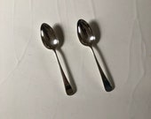 1742 Pair of Gabriel Sleath George II Tablespoons Unmonogrammed