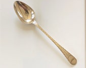 1775-1790 American Dove with Sprig in Beak Picture Back Coin Silver Spoon (Pennsylvania)