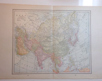 Phenomenal 1891 Asian Continent Map