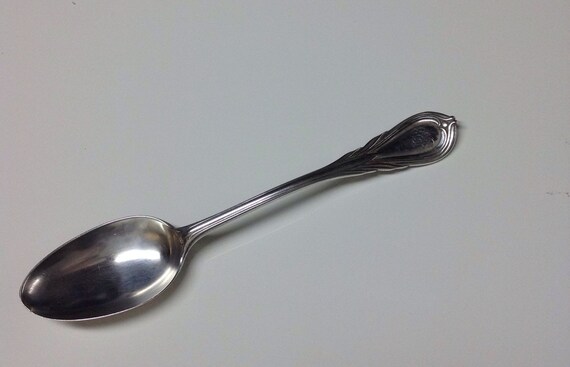 9 Antique English Sterling Silver Kings Serving Spoon London