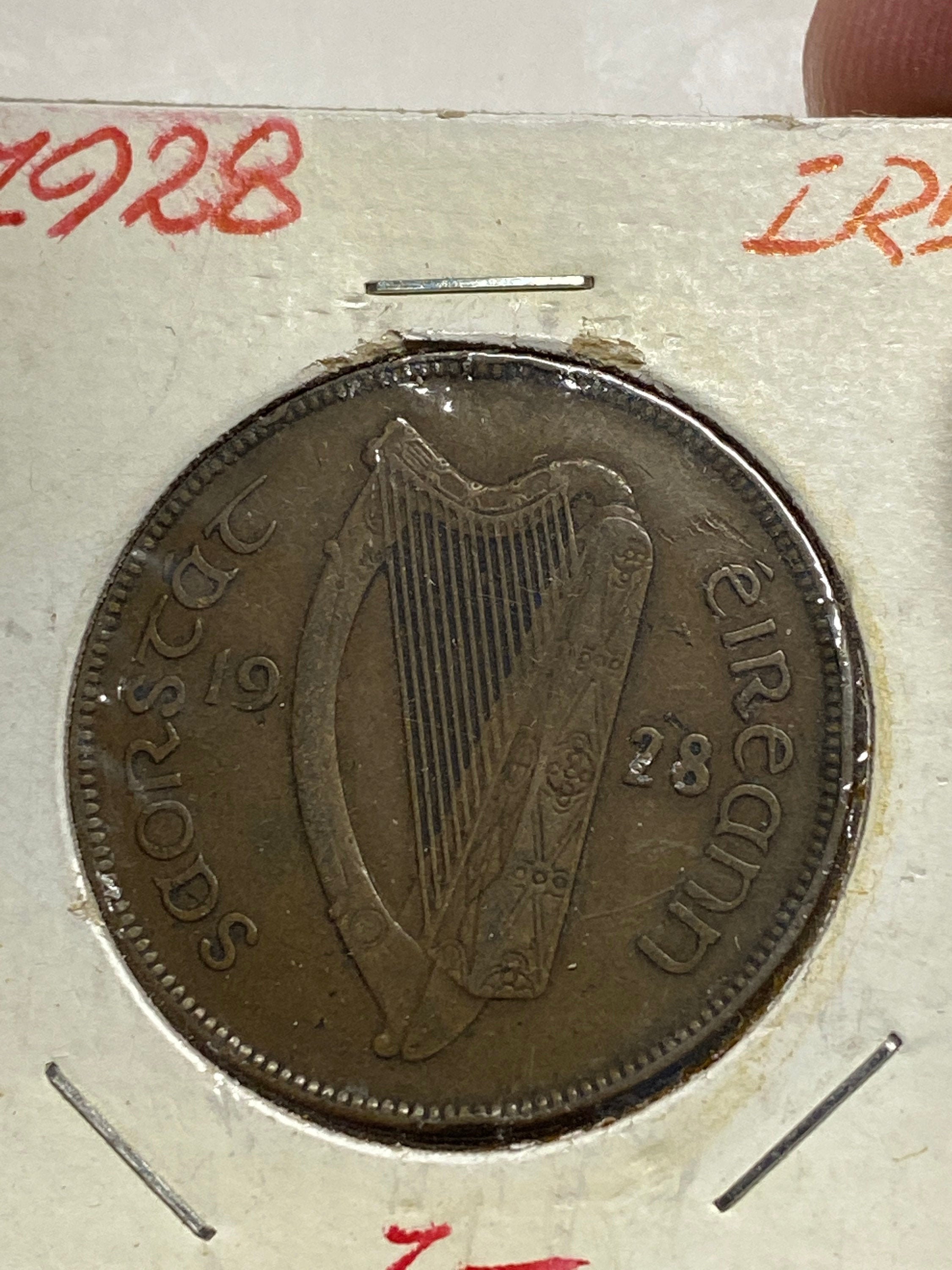 1928 República de Irlanda Penny Coin KM 3 Gallina arpa | Etsy