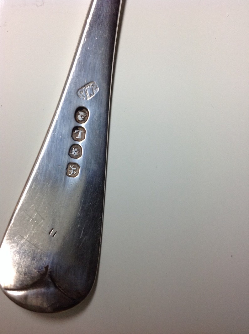 1806 Sterling Georgian English Serving Spoon by Thomas Wallis