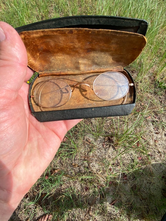 19th Century American 10K Solid Gold Spectacles - image 4