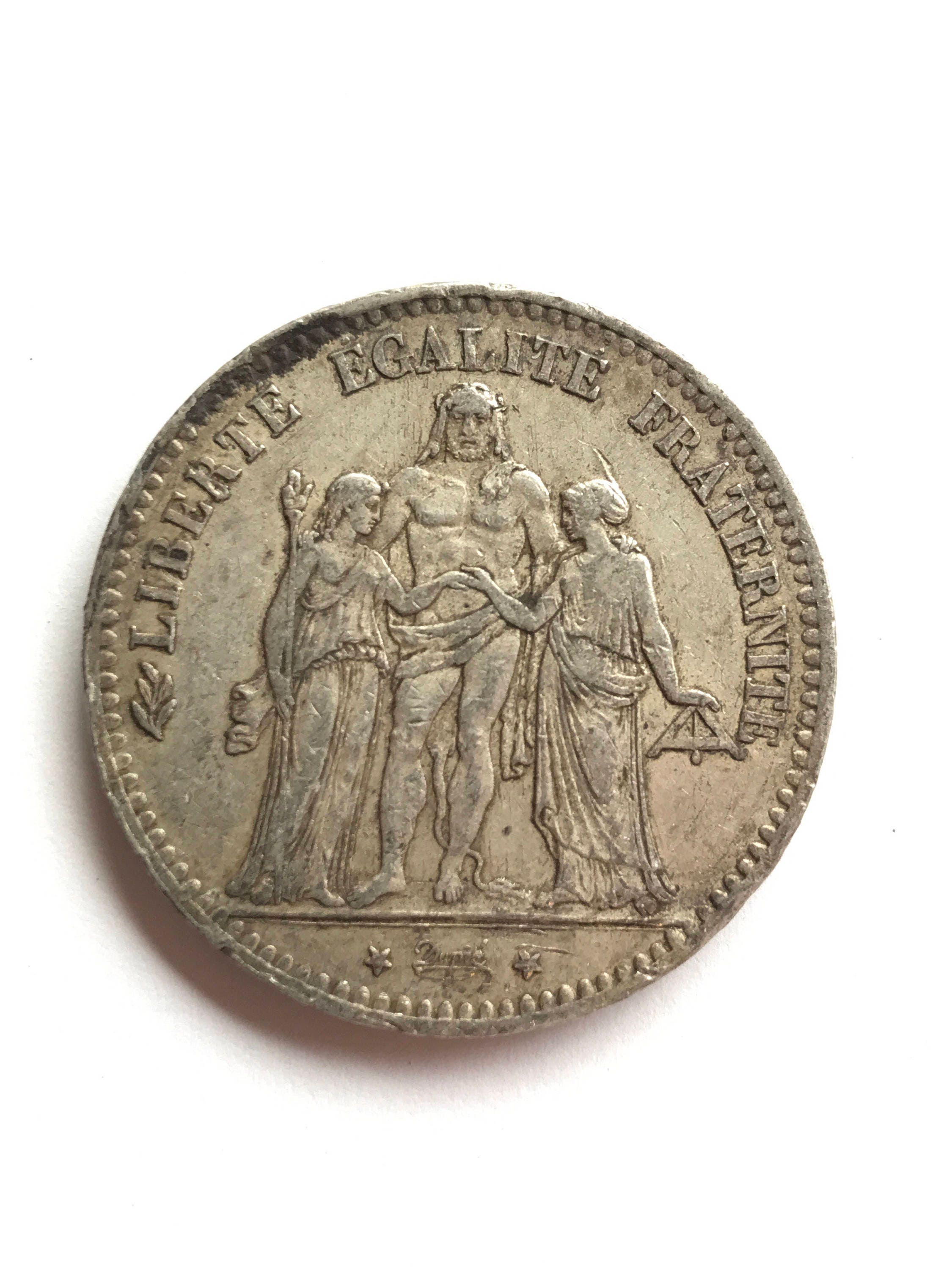 1876 K French Silver 5 Francs Coin (VF) Bordeaux - Etsy