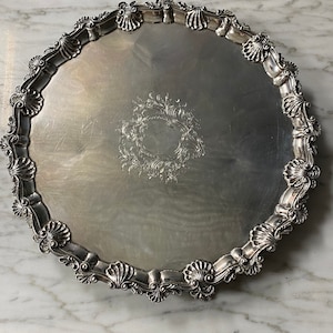 1762 Richard Rugg I Early George III Sterling Silver Salver - 12.75&quot;