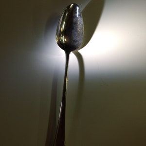 Huge 1810 Sterling George III English Stuffing Spoon by Peter and William Bateman London