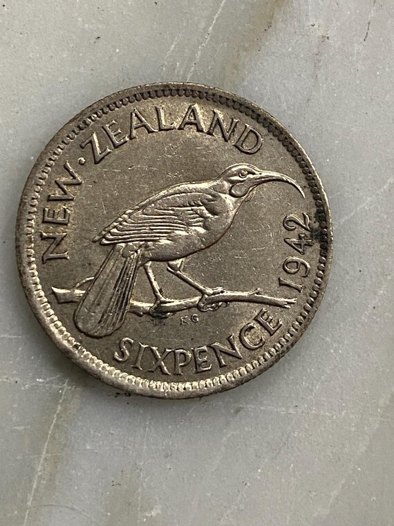 1942 New Zealand George V 6 Pence(xf) KM 8 - Etsy
