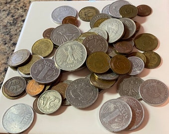 Grab Bag of German Coins Marks and Pfennigs