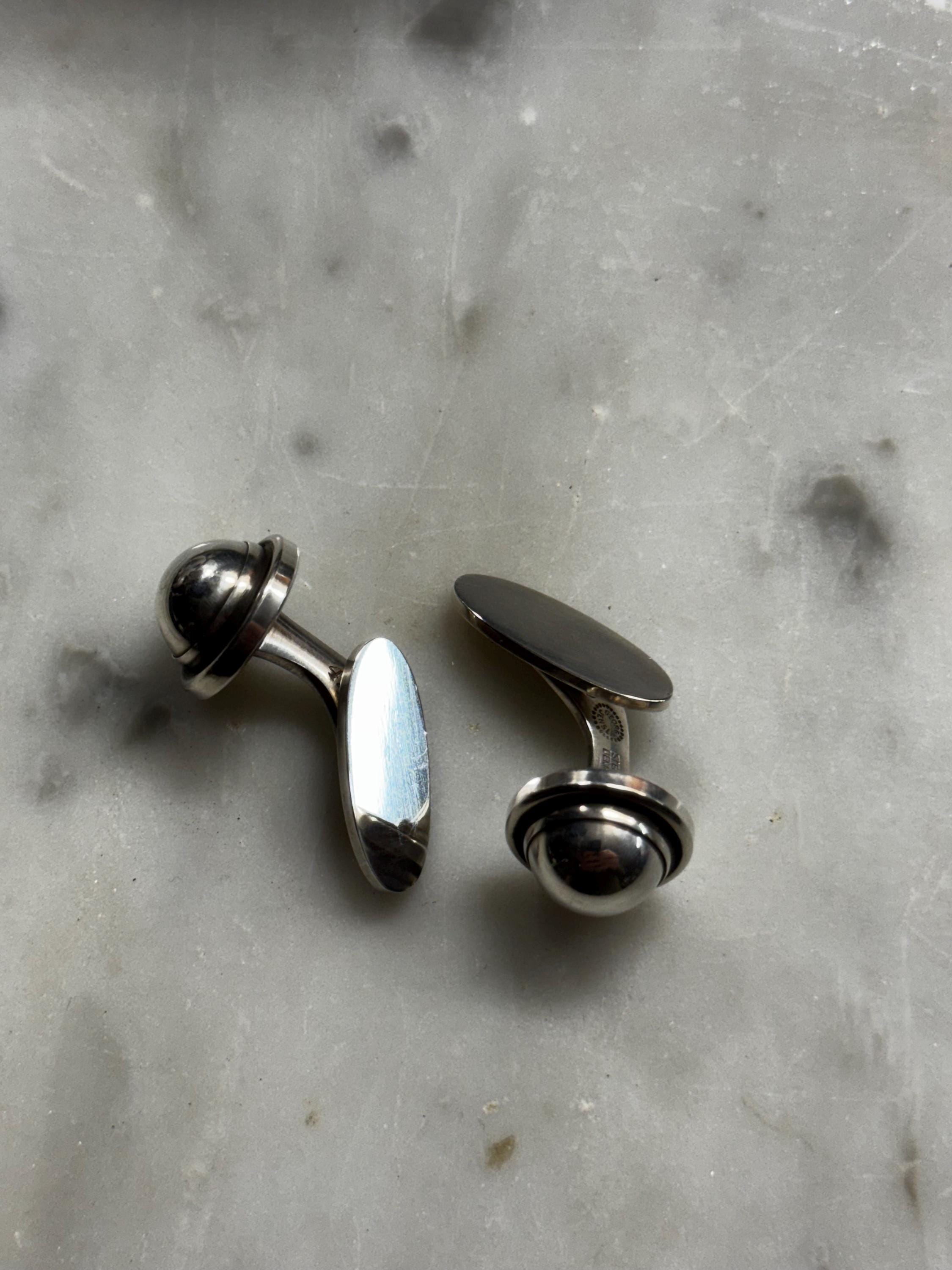 Georg Jensen Sterling Silver Cufflinks No. 44D (14g) - Etsy