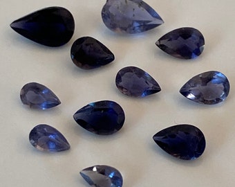 Iolite Faceted Loose Teardrop Cut (5mm - 8mm)