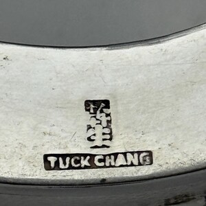 1890-1910 Chinese export met zilveren deksel: Tuck Chang, Shanghai (232 g) afbeelding 3