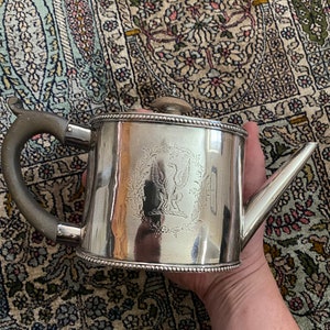 1777 George III Sterling Silver Coffee Pot by Robert Peaston of London