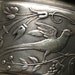 Ca 1875 Russian 84 Silver Antique Sterling Silver Napkin Ring Cast Peacock and Birds