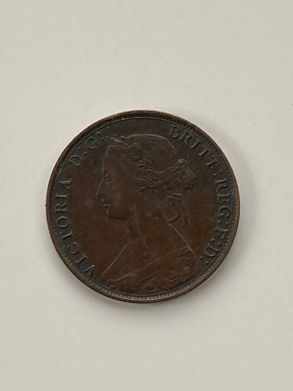 1867 English 1/2 Penny KM# 748 - Etsy