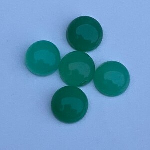 7mm Chrysoprase Round Cabochon