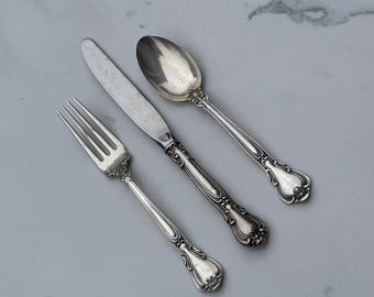 スターリングシルバー ゴーハム シャンティリー ユースセット フォーク