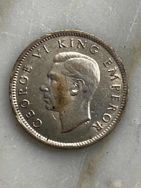1942 New Zealand George V 6 Pence(xf) KM 8 - Etsy