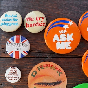 Assorted Promotional Advertising Buttons - Choose One or More - Etsy