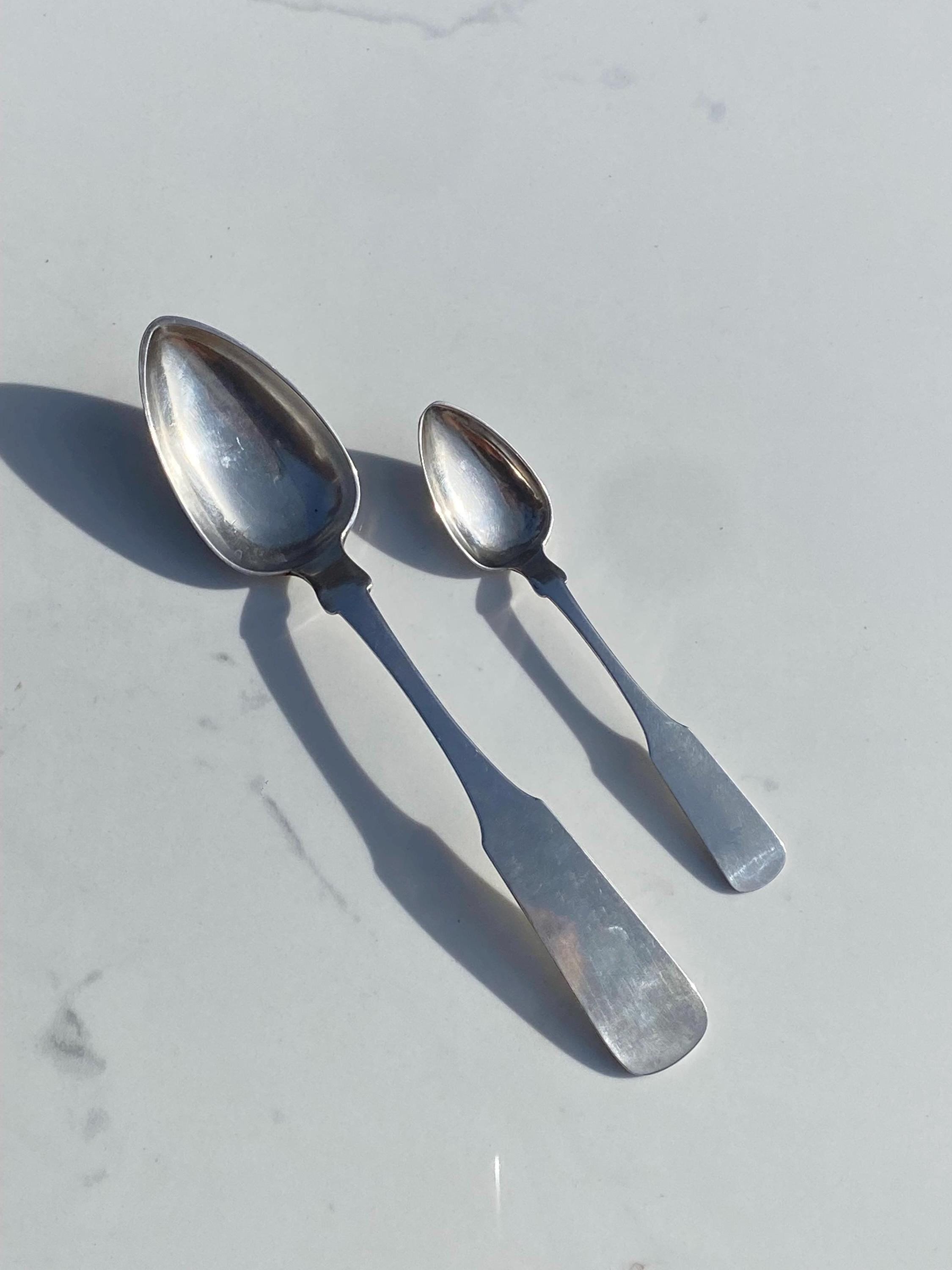 1828-1869 David Large Hope of Knoxville, TN Coin Silver Tablespoon