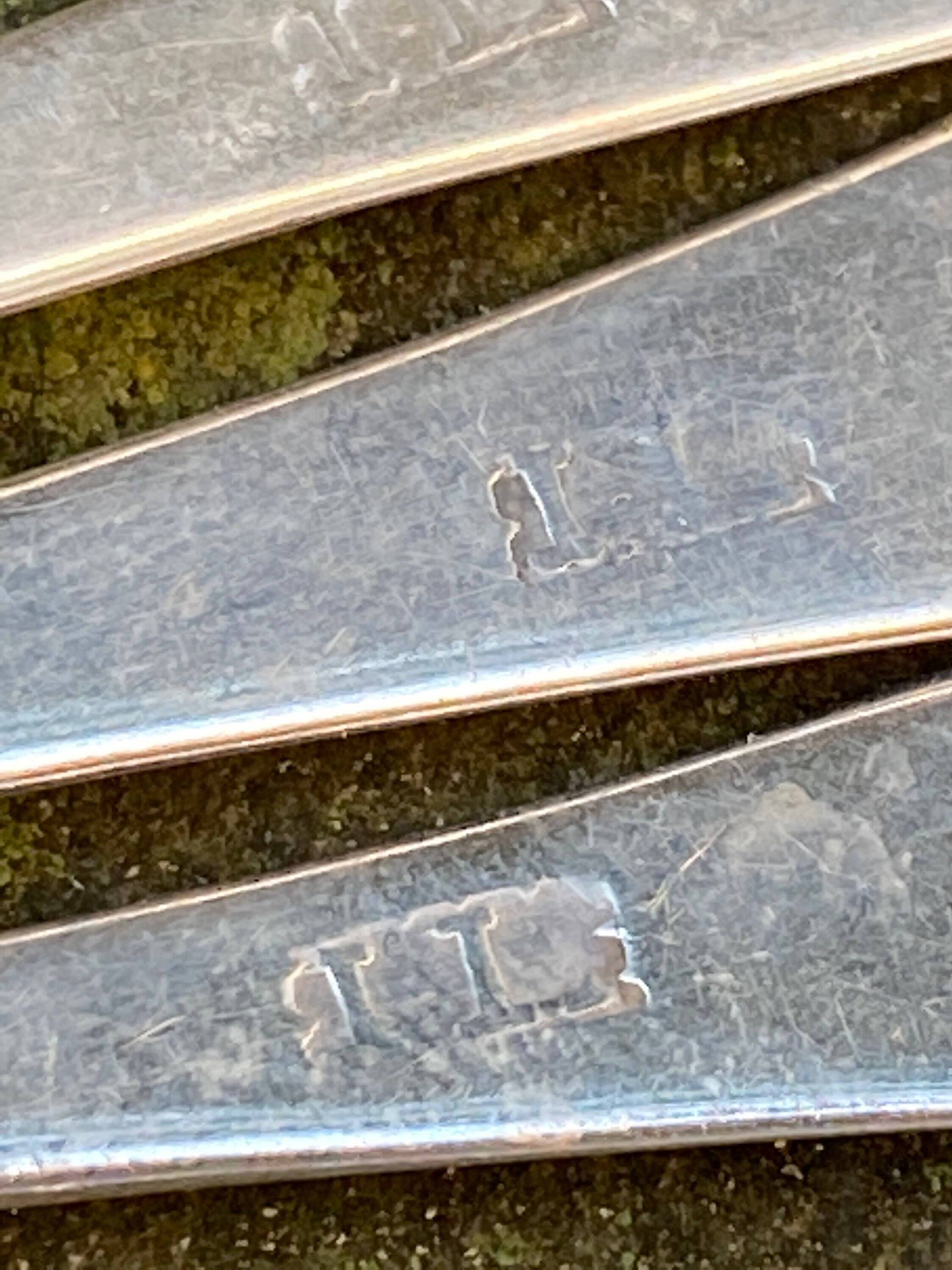 希少な1750-65年製、フィラデルフィアのジョン・リーコック作、銀貨製