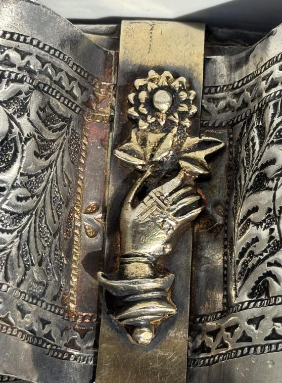 1880-1910 Massive Solid Silver Tripoli, Libya Sil… - image 3