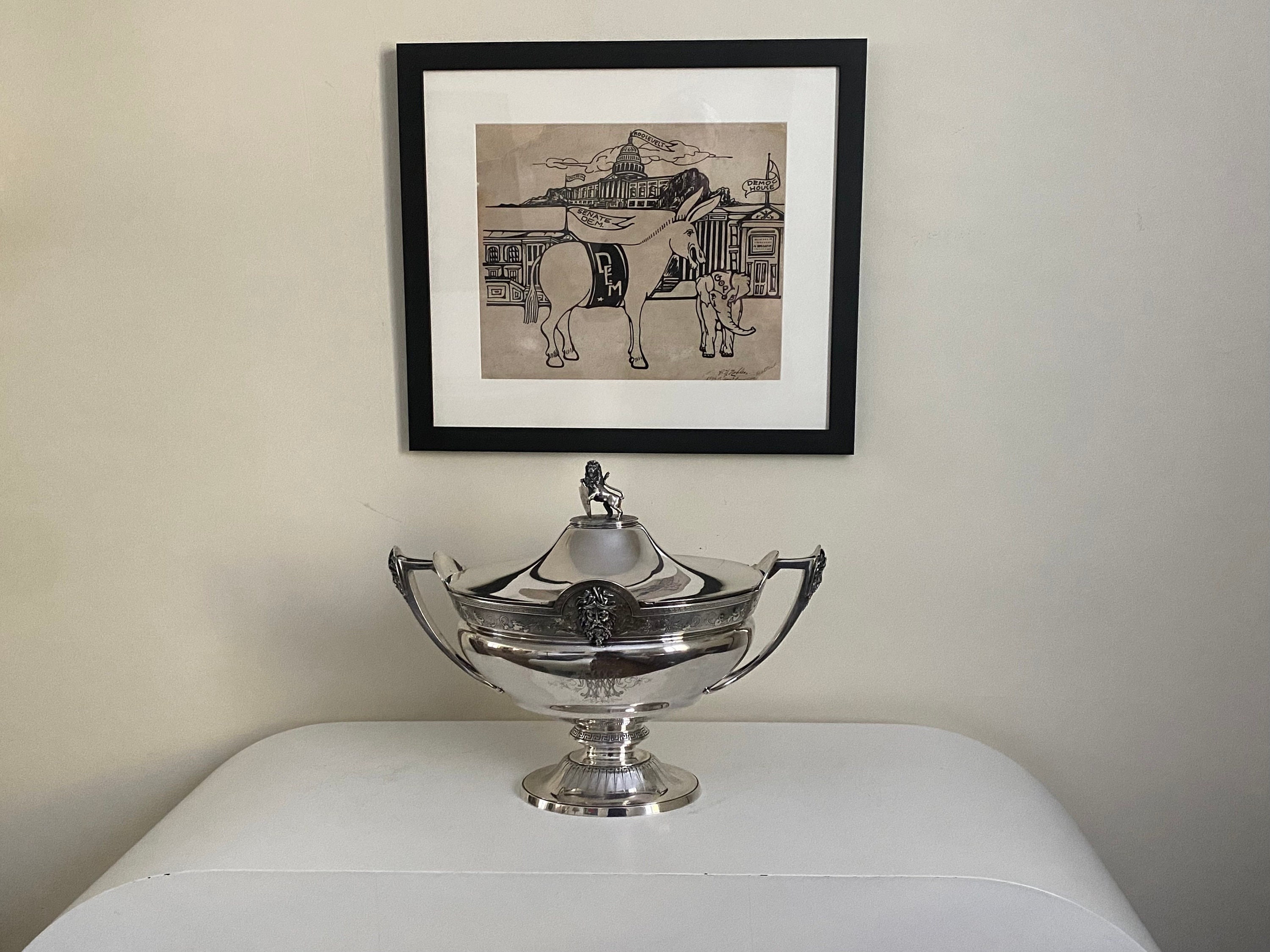 1860-65 Gorham American Coin Silver Covered Tureen