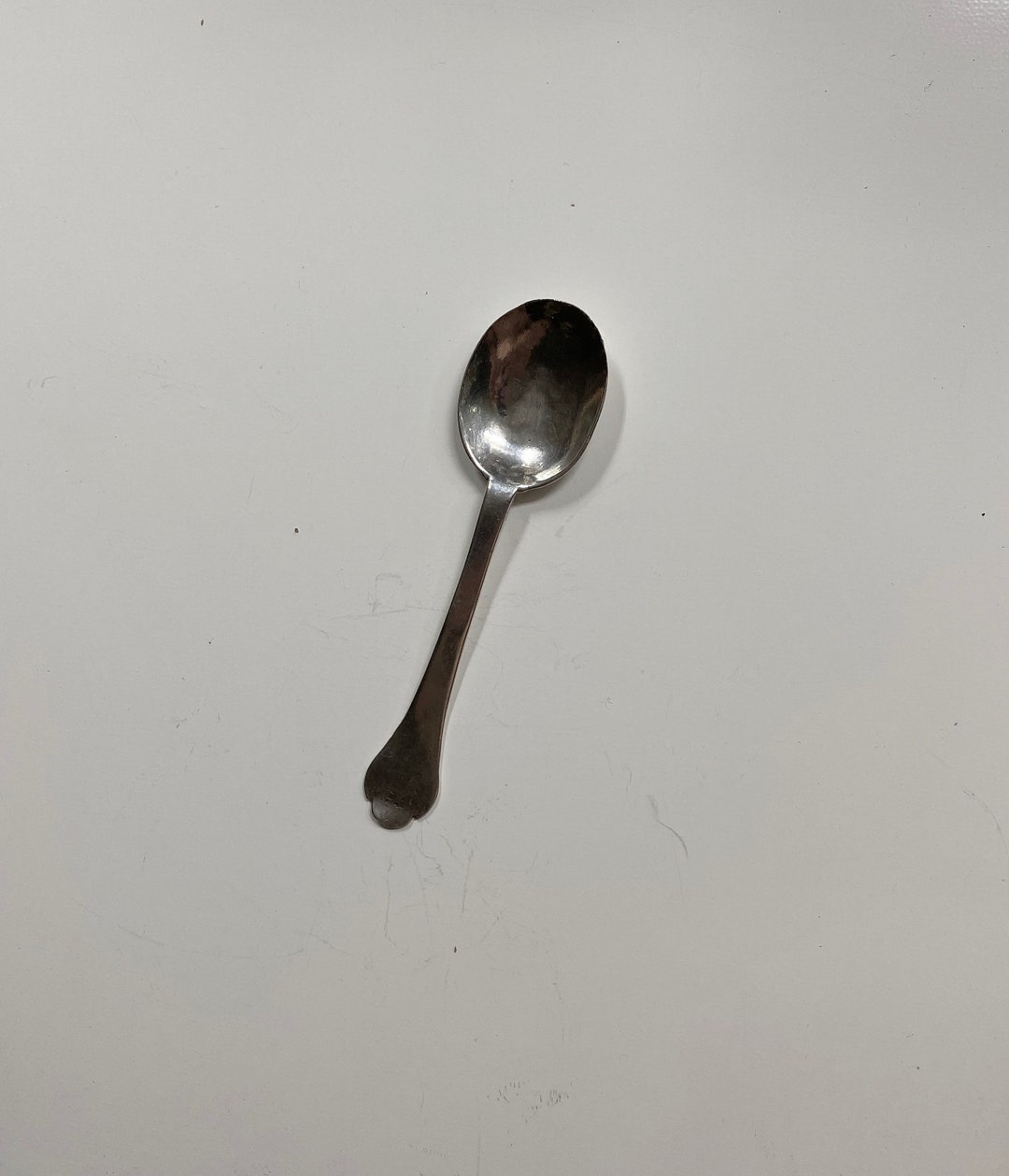 1660-1700年頃 刻印なし 銀製 ラットテール付き トレフィッドスプーン