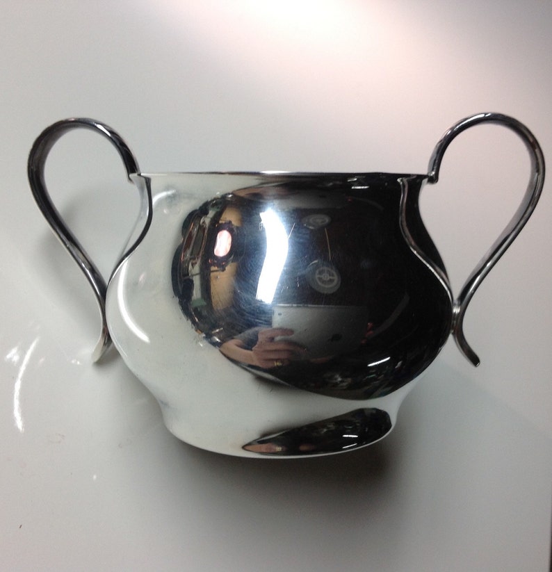 1945 Georg Jensen Sterling Silver Sugar Bowl image 2