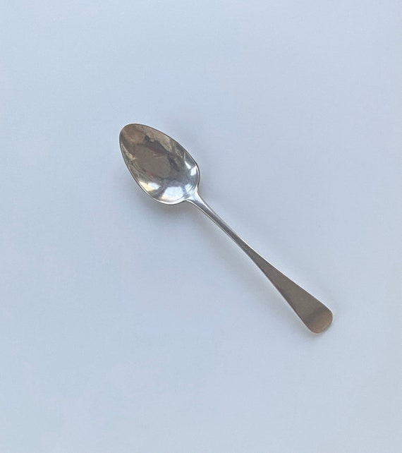 1790-1820 Silver Teaspoon by Charles Wiliam Quesnel of Jersey
