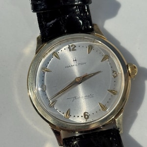 1966-1967 Hamilton Thin-O-Matic 10K Gold Case Men’s Watch – Recently Serviced, Pristine Condition, 1-Year Warranty