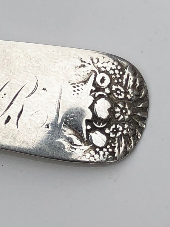 1830 Picture Back Fiddle Pattern Coin Silver Teaspoon in the