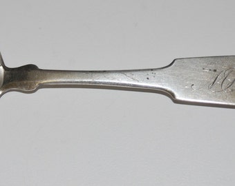 1850 NY Coin Silver Salt Spoon by J. Herrick (9.2 g)