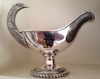 1955 Pampaloni Silver Pheasant Gravy - Florence Italy Figural 800 Silver