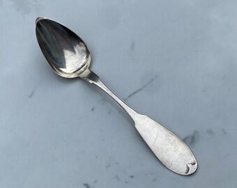 1854-56 Coin Silver Tablespoon by Seymour and Lindsley of Hartford