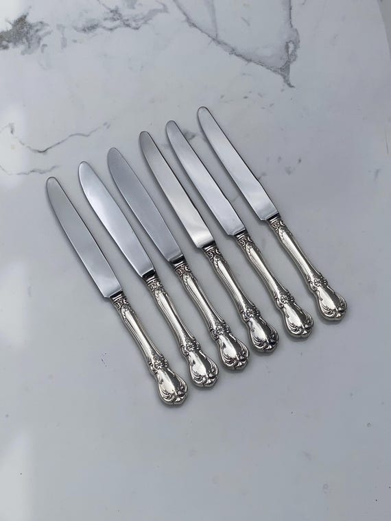 【TOWLE】 バターナイフ 2本【純銀ハンドル】　 OLD MASTER TOWLE】 バターナイフ 2本【純銀ハンドル】 OLD MASTER Vintage