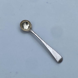 1809 Sterling George III English Salt Spoon by Thomas Wallis II London