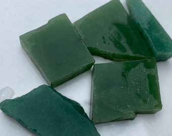 Aventurine Slab Cutting Carving Rough Lot of 5 Pieces (~38 grams)