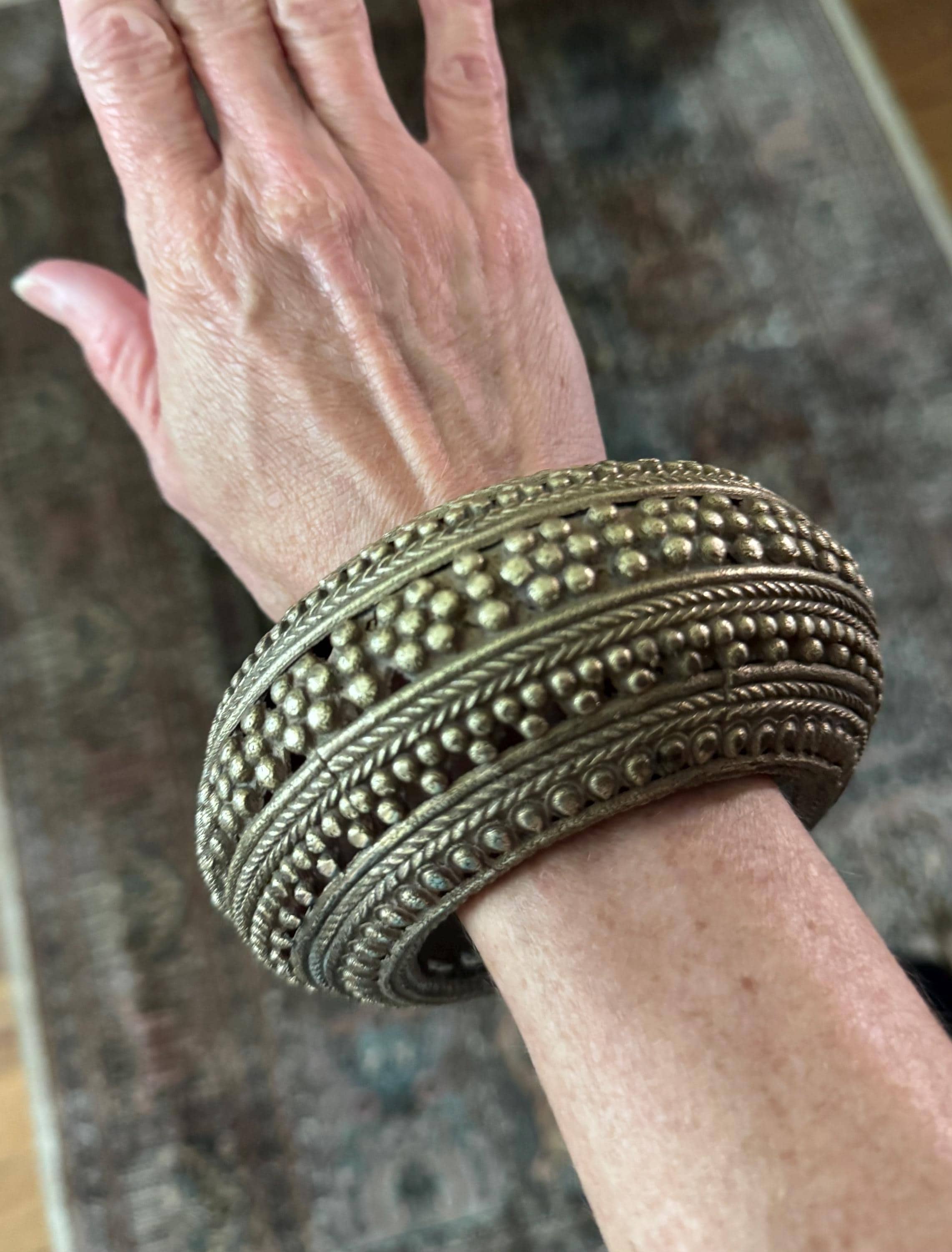 Antique Rabari Tribal Bangle, 19th C. to Early 20th Gujarat India