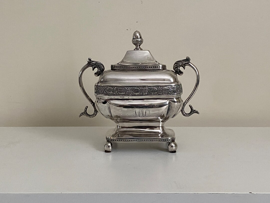 18001810 Joseph Shoemaker of Philadelphia Coin Silver Covered Sugar