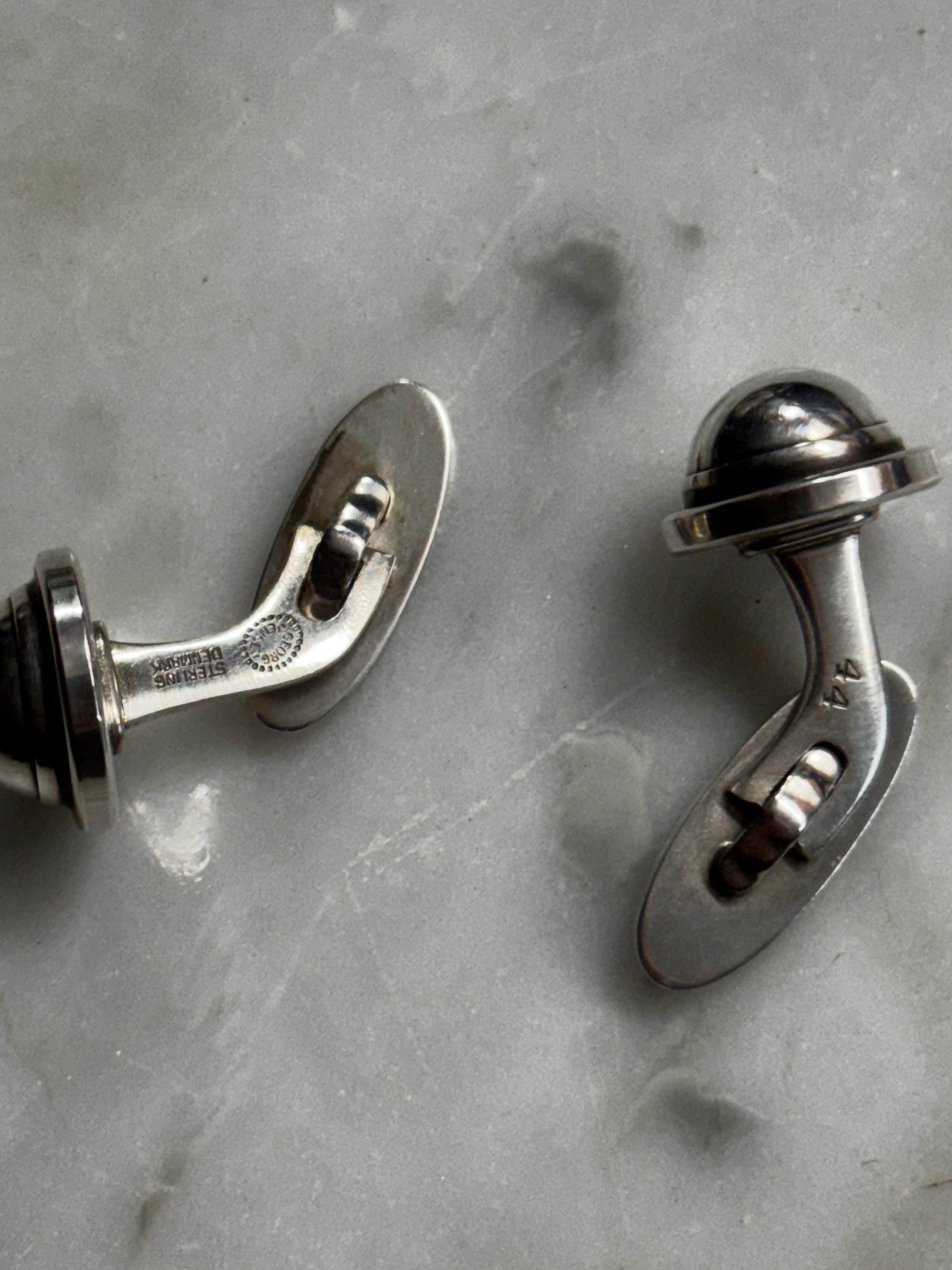 Georg Jensen Sterling Silver Cufflinks No. 44D (14g) - Etsy