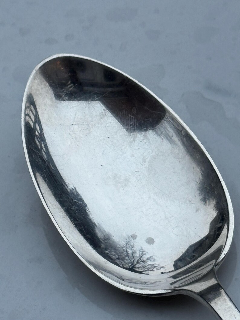 1905 Rogers, Lunt och Bowlen från Greenfield, MA Tesked i sterlingsilver med mönster 'Mt Vernon' (54 gram) bild 4