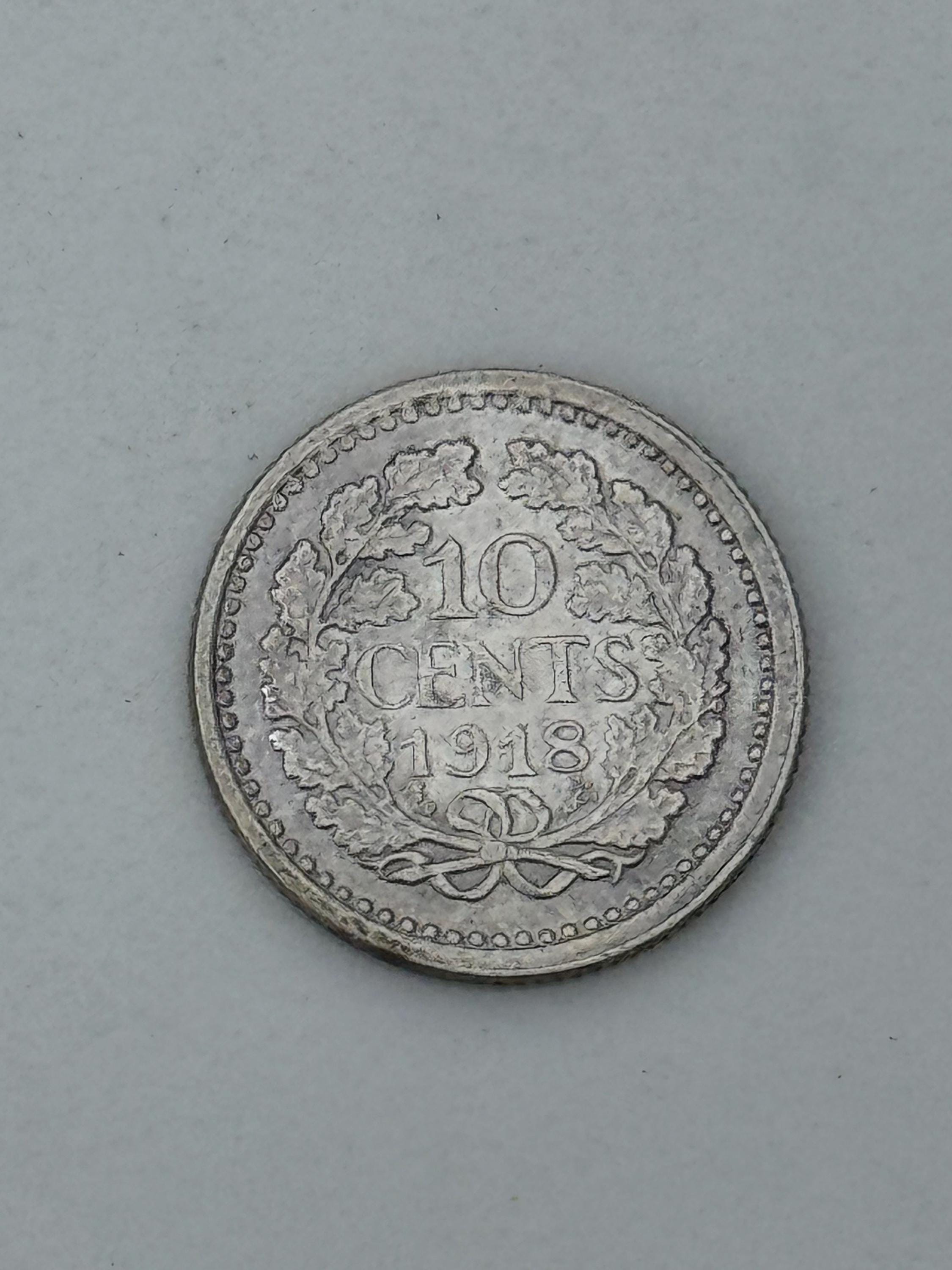 1918年オランダ10セント KM145 - Etsy 日本