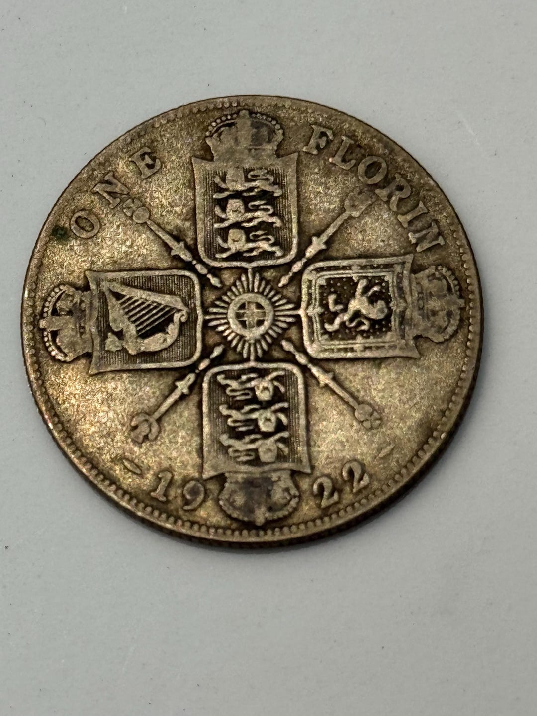 1922 Great Britain Florin Km#817a (VG) - Etsy