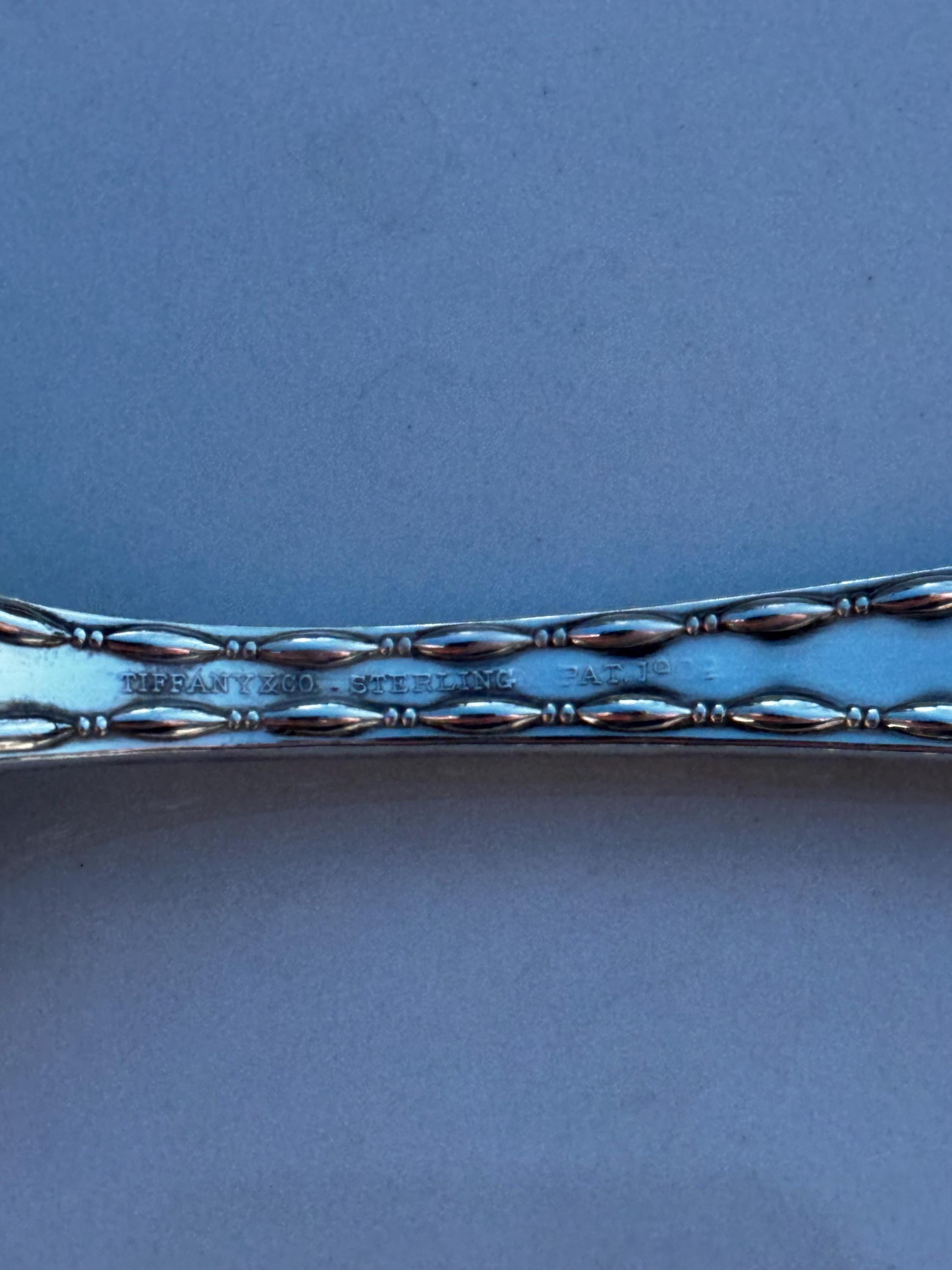 1902 Tiffany & Co. 'marquise' Sterling Silver Tablespoon (74 Grams