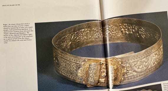 1880-1910 Massive Solid Silver Tripoli, Libya Sil… - image 10