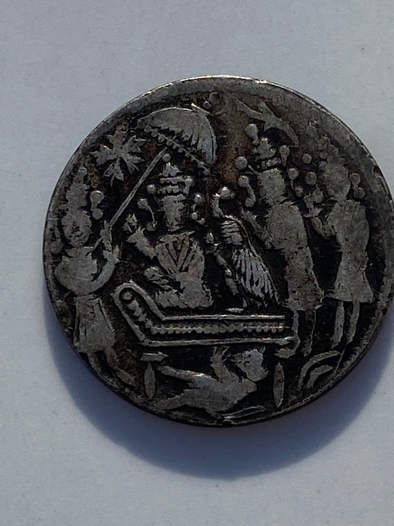 Ca. 1900 Indian Ram Dabar Silver Temple Token - Ramatanka - Etsy